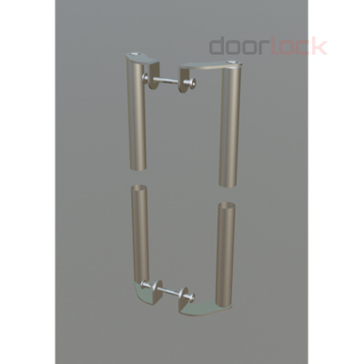 Дверная ручка скоба прямая DOORLOCK PHS17/32/2ст/2500 SS. Материал нержавеющая сталь