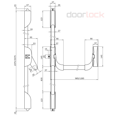 Механизм системы &quot;антипаника&quot; DL PD900FR