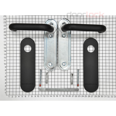 Ручка дверная DOORLOCK V S38KP/F UG, черная