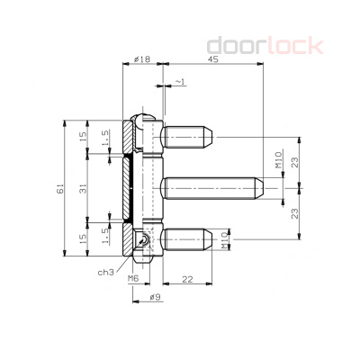 Дверная петля Otlav 320