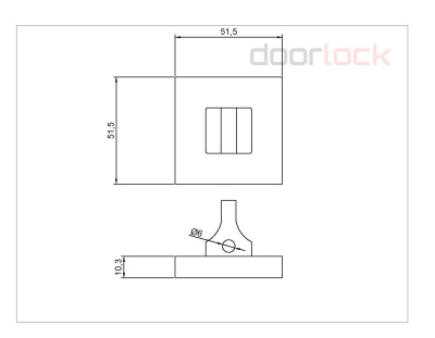 Поворотная кнопка DOORLOCK TK08/S/8