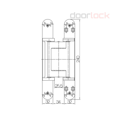 Петля SIMONSWERK Tectus TE 640 F1 (полиэфирное покрытие под матовый хром)