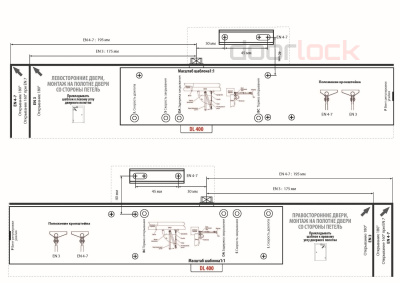 Доводчик DOORLOCK DL400 BC DA EN 3-7
