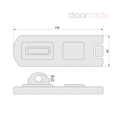 Петля для навесного замка ABUS 200/115