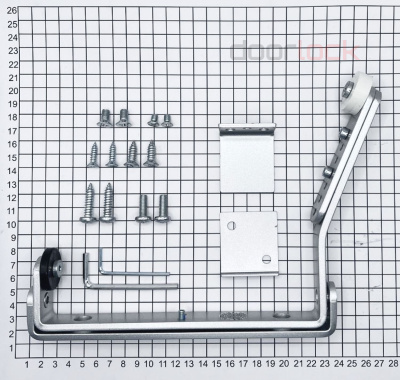 Координатор закрывания DOORLOCK SR-3, серебристый для 2-х створчатой двери