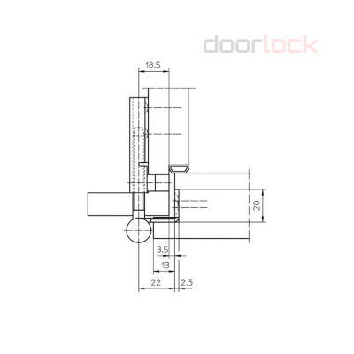 Петля SIMONSWERK VARIANT V 0037 WF F2 матовый никель