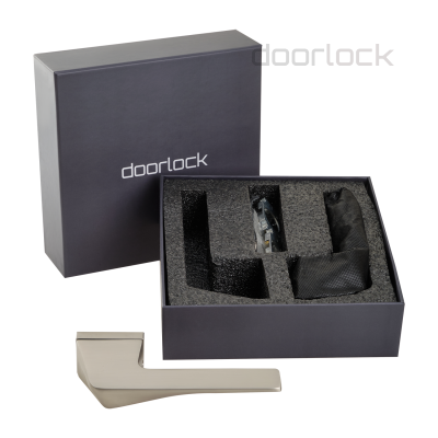 Ручка дверная DOORLOCK Phantom Galleya Z71P MBSN, матовый никель, скрытая розетка