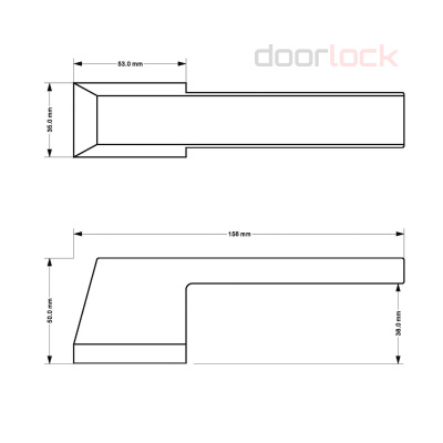 Ручка дверная DOORLOCK Phantom Lord Z72P Black, черная, скрытая розетка