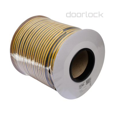 &quot;Уплотнитель дверной  DOORLOCK EPDM  P-образный 5,5х9мм,  черный,  самоклеящийся,  рулон 100м&quot;