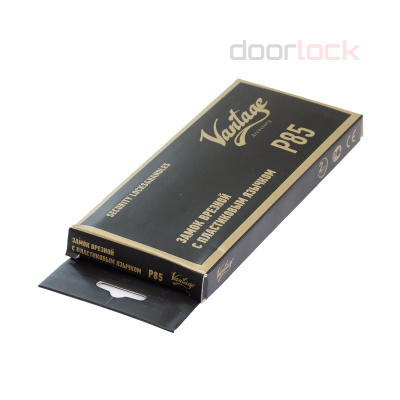 Замок под цилиндр Vantage P85SN (матовый никель) с пластиковой защелкой