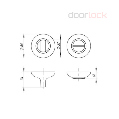 Поворотная кнопка VANTAGE BKD