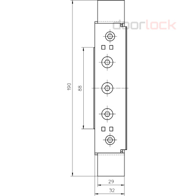 Петлевой базирующий элемент SIMONSWERK VARIANT VX 7512 3D, оцинкованный