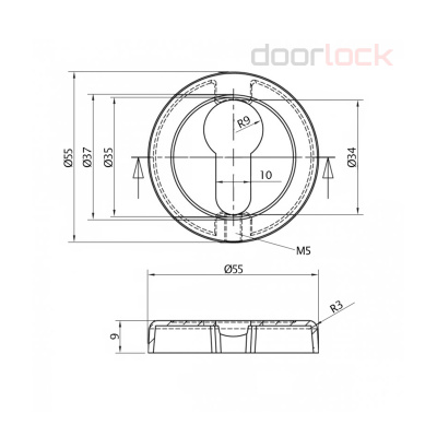 Розетка DL M03/55 PZ
