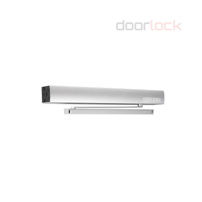 Привод распашной GEZE ECturn со скользящей тягой, серебристый