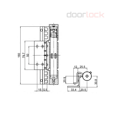 Петля ECO SCHULTE FE/KO Type E17.01