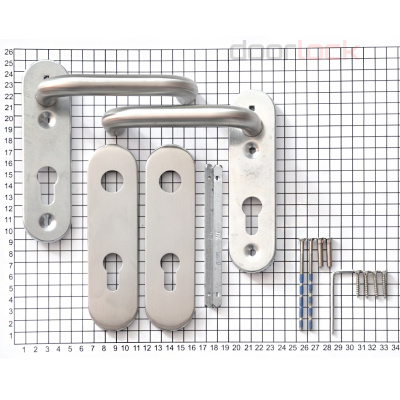 Ручка DOORLOCK 038KP/F PZ72 U-form Rt